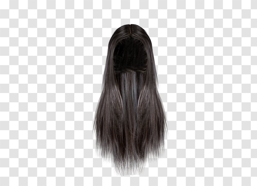 Wig Black Hair Brown Long - Human - Lucas Transparent PNG