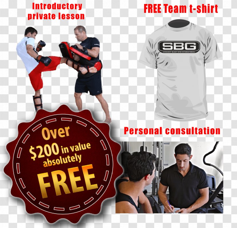 T-shirt SBG East Coast Martial Arts Muay Thai Strike - Outerwear Transparent PNG