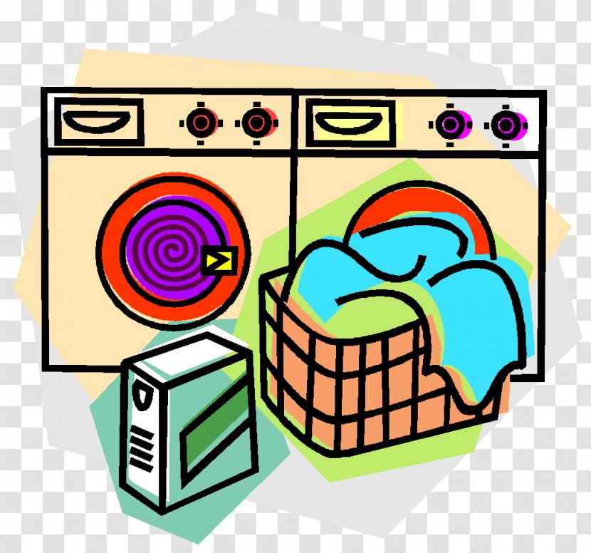 Laundry Room Hamper Washing Machine Clip Art - Cleaning - Clothes Cliparts Transparent PNG