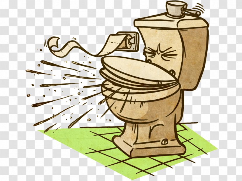Human Behavior Cartoon Clip Art - Toilet Flush Transparent PNG