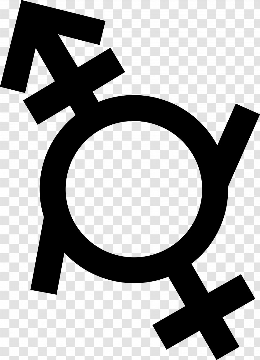Lack Of Gender Identities Androgyny Symbol Género Fluido Sign - Gay Pride - Flag Transparent PNG