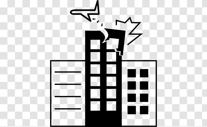 Building - Black - And White Transparent PNG