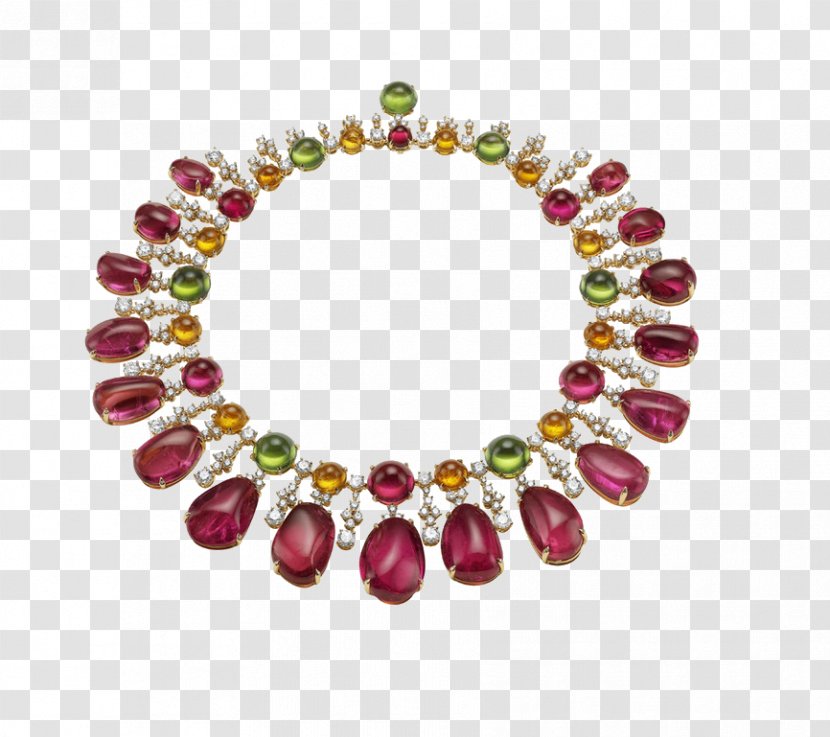 Bulgari Earring Jewellery Gemstone Necklace - Body Jewelry - Ruby Transparent PNG