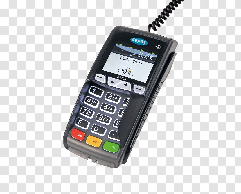 Electronic Cash Terminal Ingenico Point Of Sale Computer Contactless Payment - Credit Card - The Vast Transparent PNG