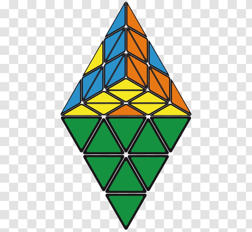 Triangle Pattern Rubik's Cube Pyraminx - Tree - Algorithm Transparent PNG