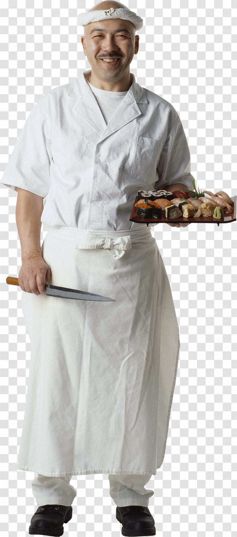 Sushi Chef Cook Food Molecular Gastronomy - Bake Transparent PNG