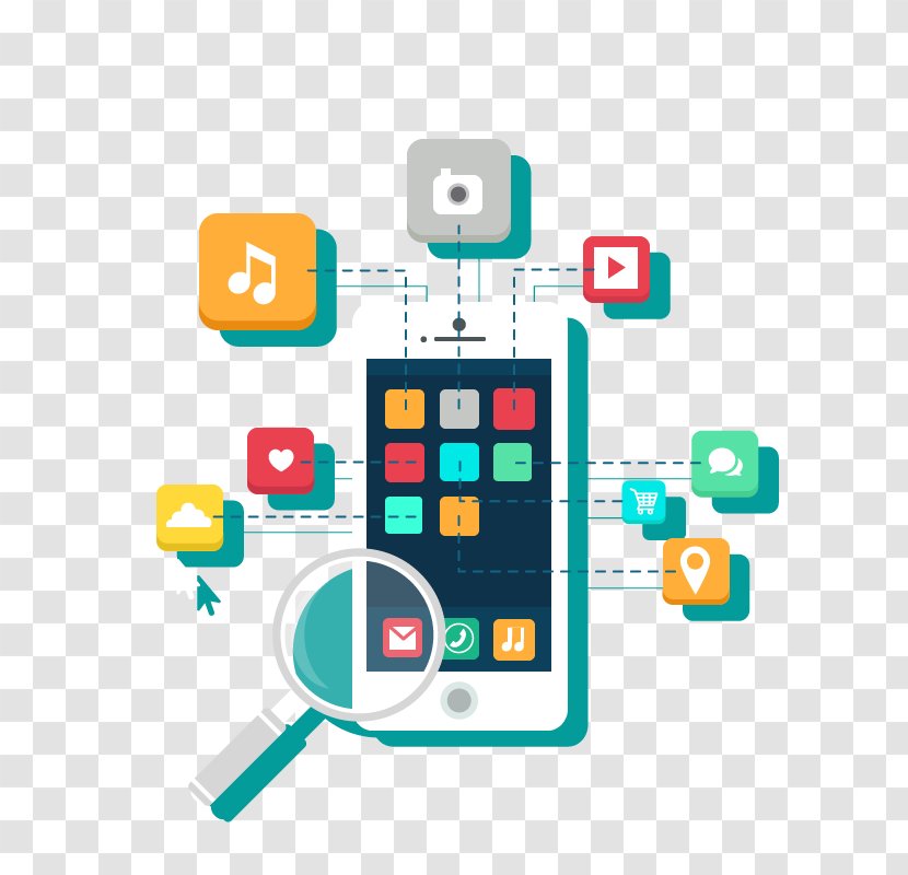 Web Development Mobile App Store Optimization Application Software Search Engine - Smartphone - Vector Transparent PNG
