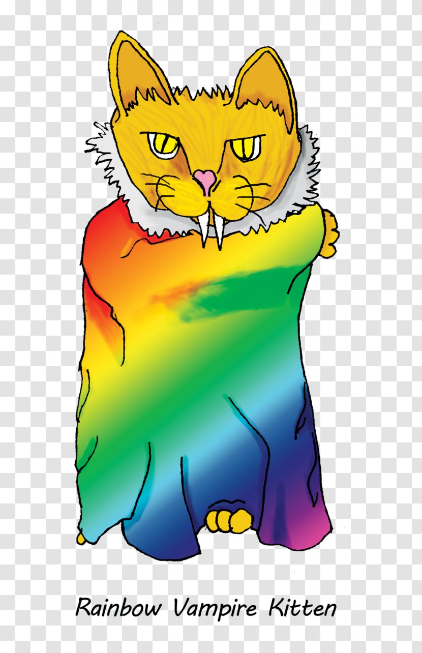 Clip Art Illustration Whiskers Kitten - Artist - Double Rainbow Dragon Story Transparent PNG