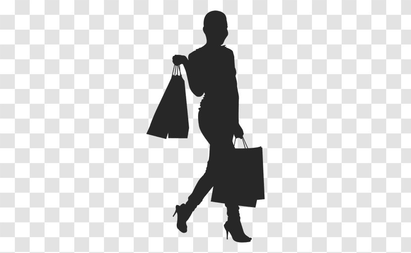 Silhouette Female Woman - Tree - Shop Background Transparent PNG