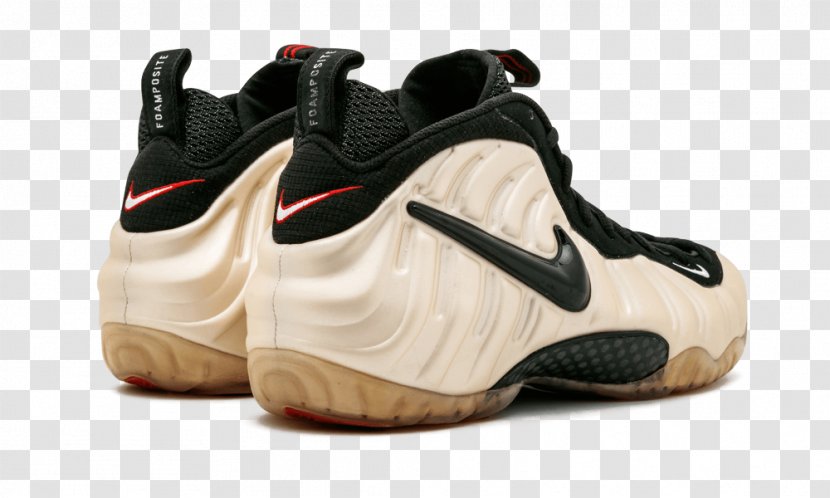 Mens Nike Air Foamposite Pro Sports Shoes - Swoosh - Off White Pearls Transparent PNG
