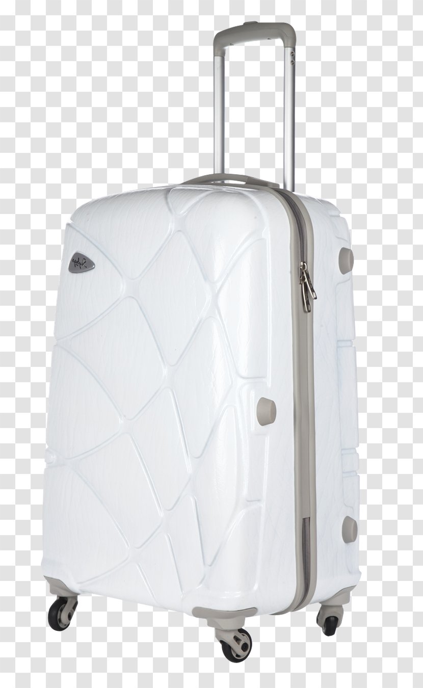 Hand Luggage White - Strolley Bag Transparent PNG