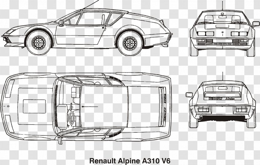 Car Door Renault Alpine A310 A110 - Sports Transparent PNG