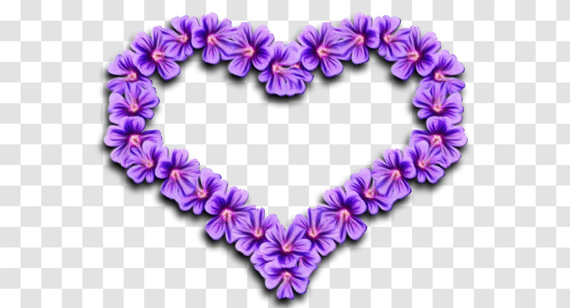 Heart Drawing Violet Color Transparent PNG