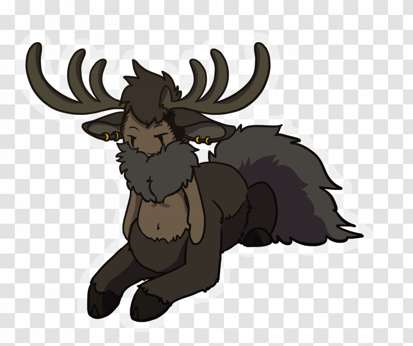 Reindeer Moose Cattle Horse Mammal - Like Transparent PNG