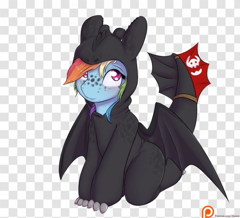 Rainbow Dash BronyCon How To Train Your Dragon Toothless - My Little Pony Transparent PNG