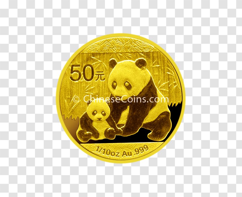 Coin Giant Panda Chinese Gold Silver - Frame - Coins Transparent PNG