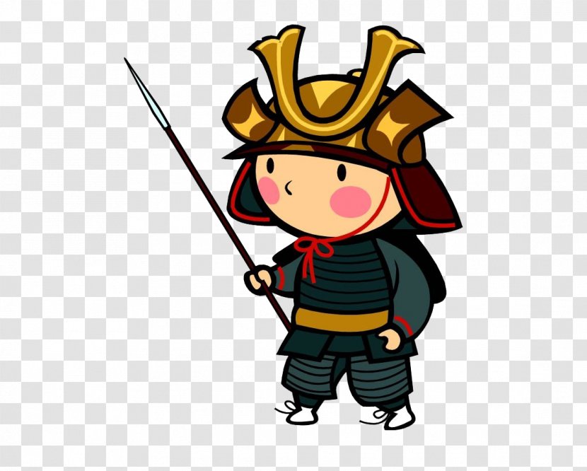 The Woman Warrior Samurai Feudalism Child - Understanding - Cartoon South Korean Soldiers Transparent PNG