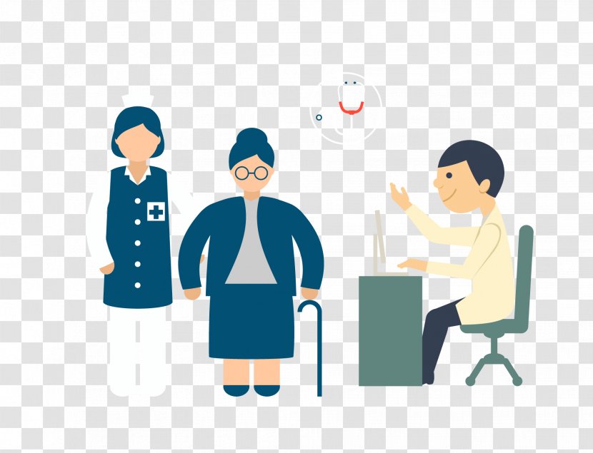 Physician Doctoru2013patient Relationship Illustration - Nurse - Vector Cartoon Pattern Patient Visit Doctor Transparent PNG