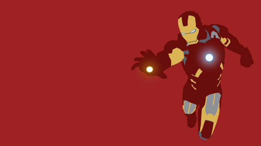 Iron Man Minimalism Desktop Wallpaper Art - Marvel Comics - Ironman Transparent PNG