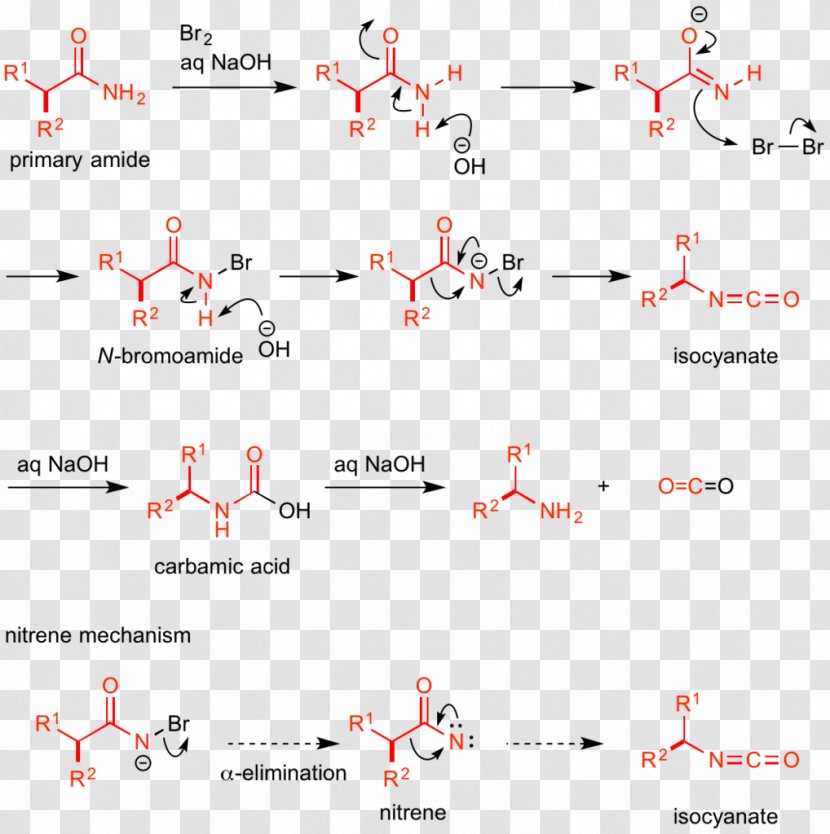 Hofmann Rearrangement Amide Amine Organic Compound Isocyanate - Derivative - BOC Transparent PNG