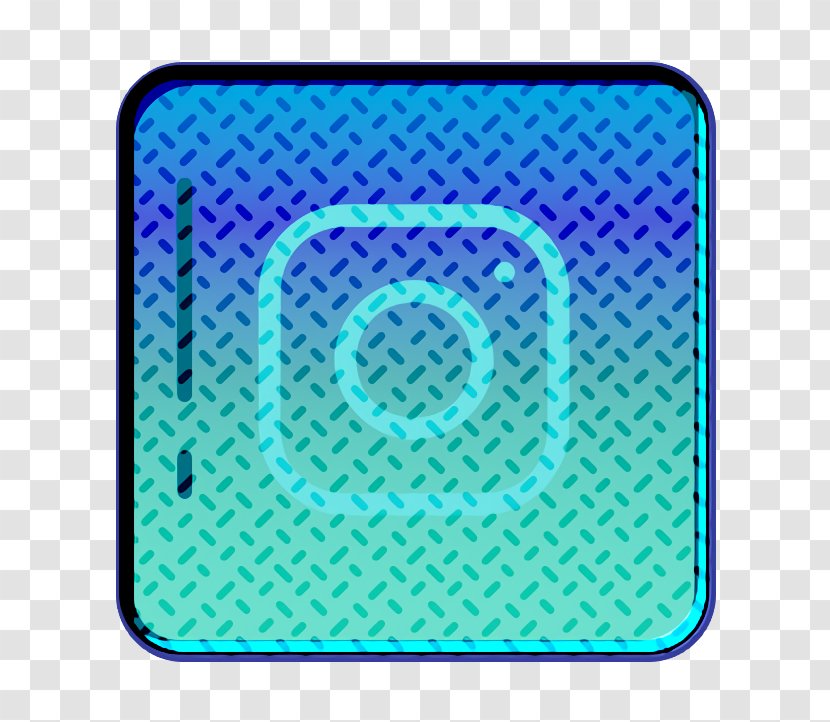 Instagram Icon Button Logo - Technology Electric Blue Transparent PNG