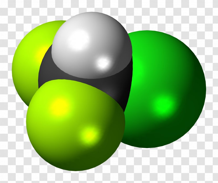 Chlorodifluoromethane Freon Clorofluorocarboni Hidrogenat Wikimedia Commons Sphere - Green Transparent PNG