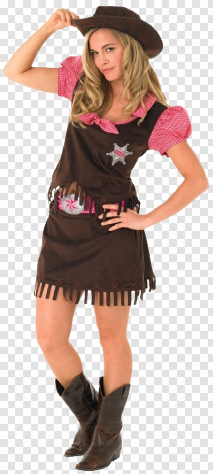 American Frontier Costume Party Cowboy Dress - Adult Transparent PNG