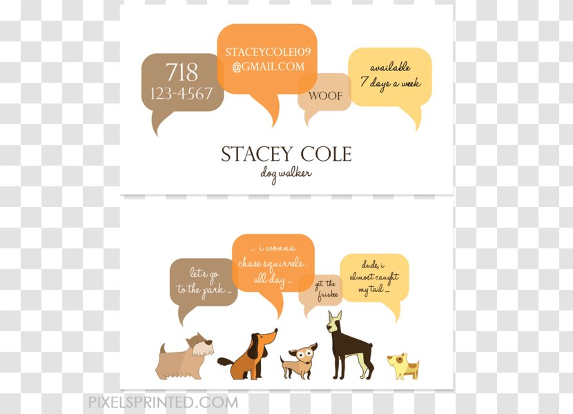 Pug Pet Sitting Poodle Dog-Walking Business Dog Walking - Card Transparent PNG