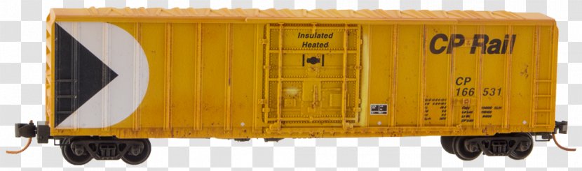 Railroad Car Rail Transport Goods Wagon - Yellow Mark Transparent PNG