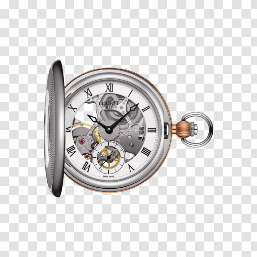 Tissot Pocket Watch Skeleton Jewellery - Savonnette Transparent PNG