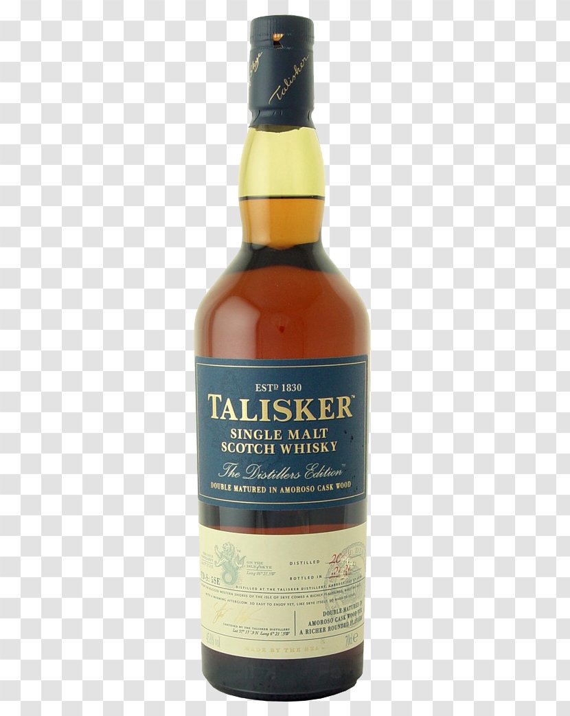 Whiskey Talisker Distillery Liqueur Dessert Wine Glass Bottle - Cask Transparent PNG