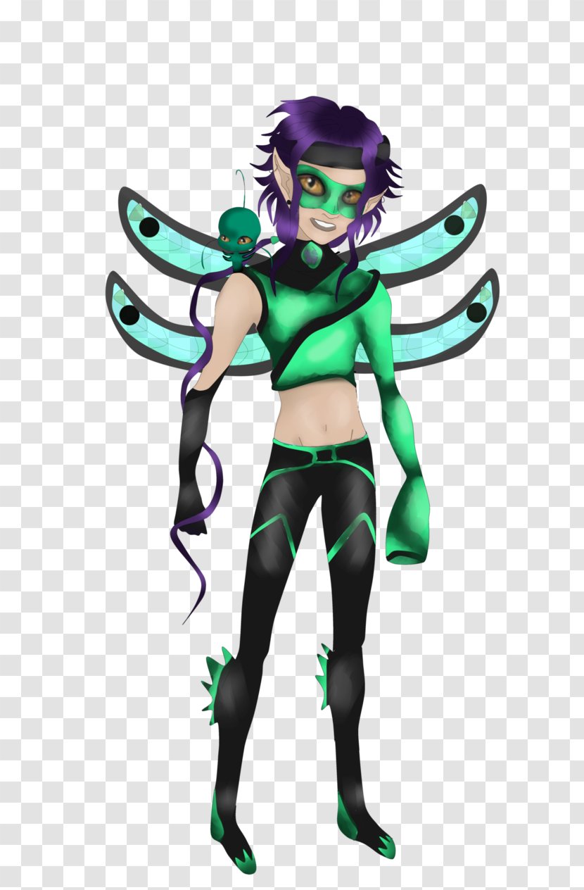 Akuma Miraculous Ladybug Supervillain Marinette Drawing - Male - Dragon Fly Transparent PNG