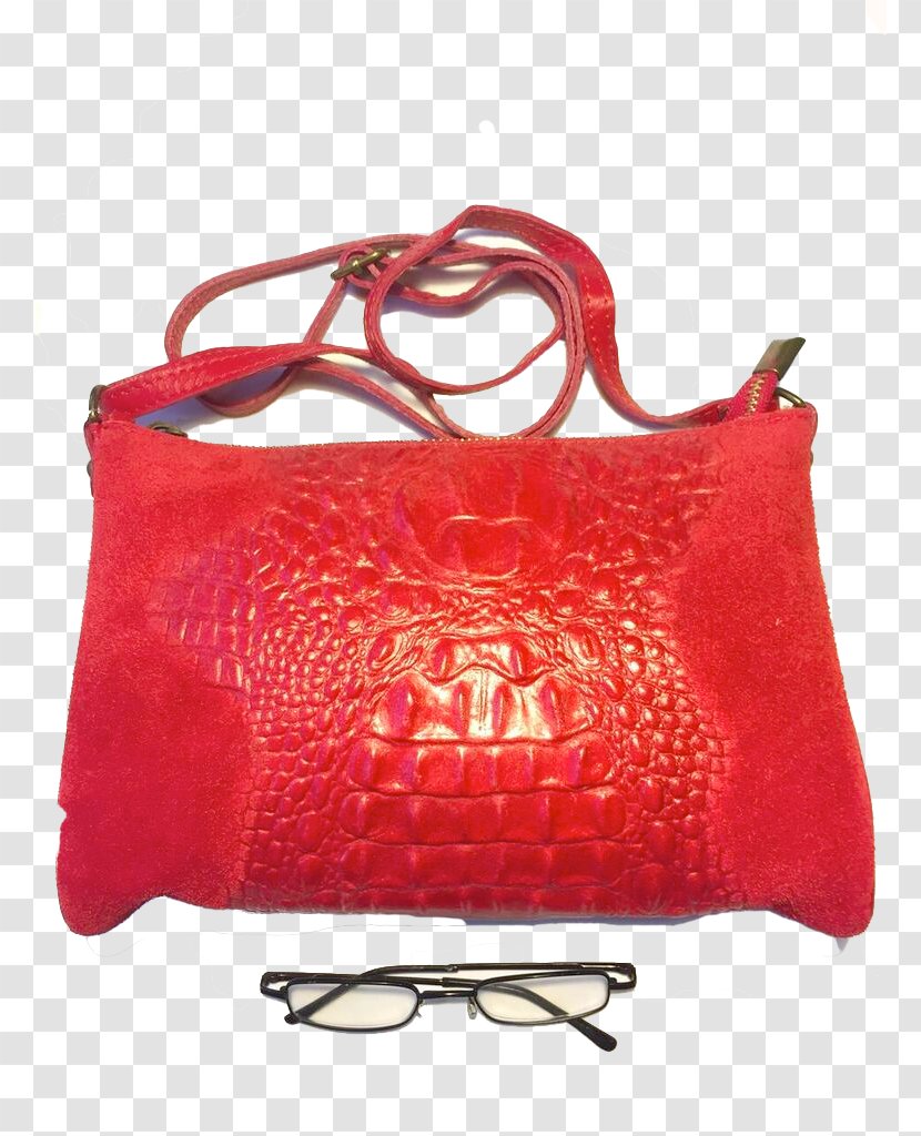 Handbag Leather Messenger Bags Shoulder - Magenta - Bag Transparent PNG
