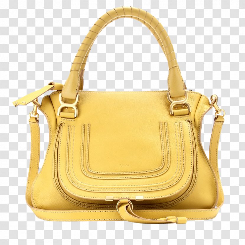 Handbag Leather Chloé Messenger Bags Strap - Metal - Yellow Transparent PNG