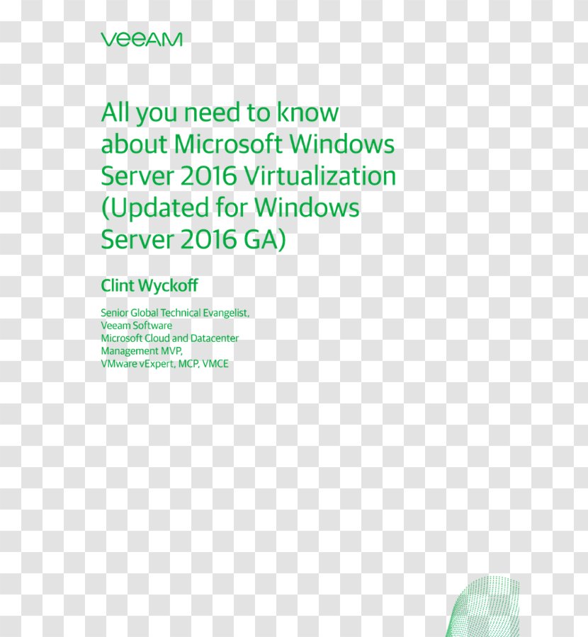 Windows Server 2016 Microsoft Hyper-V - Veeam Transparent PNG
