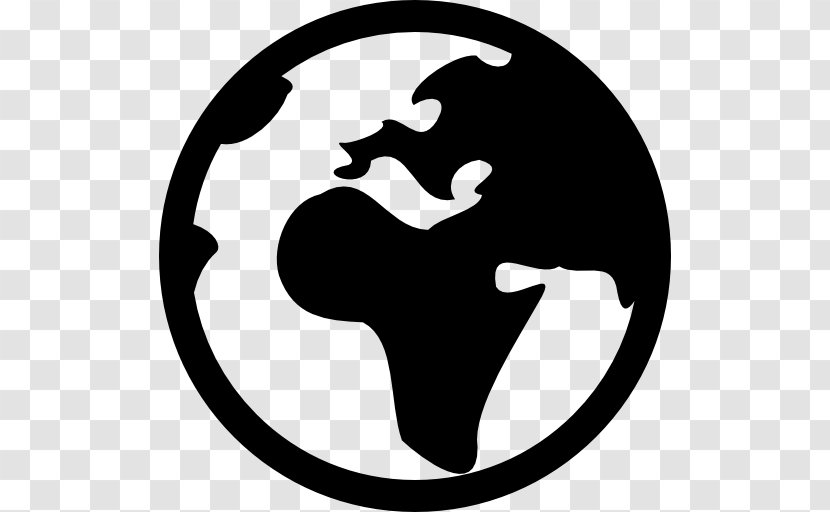 Earth World Globe - Symbol - Black Dandelion Transparent PNG