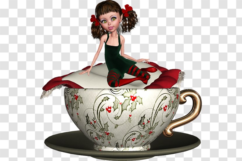 Mug Fairy Saucer Porcelain Coffee - Tablespoon - Fairies Transparent PNG