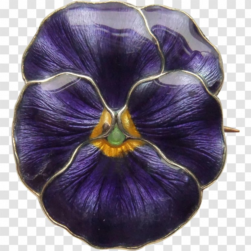 Pansy Jewellery Brooch Estate Jewelry Pendant - Silver Transparent PNG