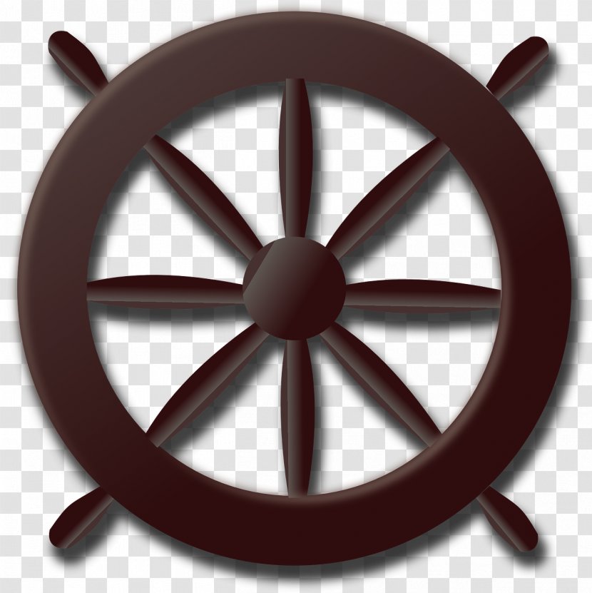 Ships Wheel Clip Art - Pixabay - The Steering On Ship Transparent PNG