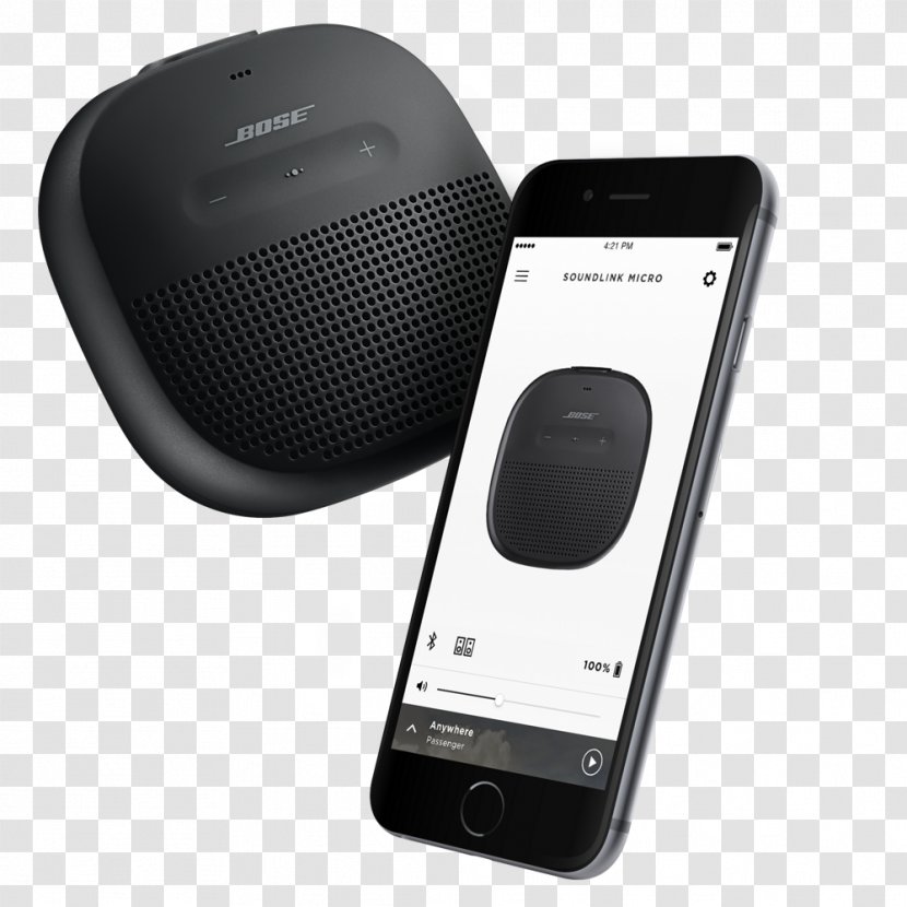 Bose SoundLink Micro Corporation Wireless Speaker Loudspeaker - Soundlink - Sound App Transparent PNG