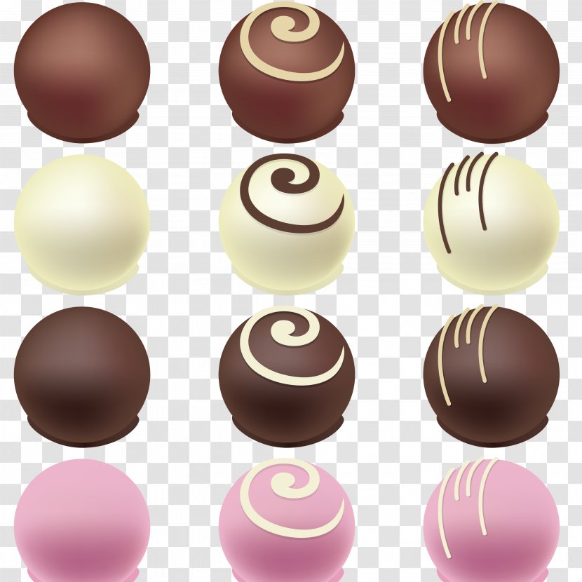 Chocolate Truffle Balls Bar Lollipop Candy Cane - Valentine Transparent PNG