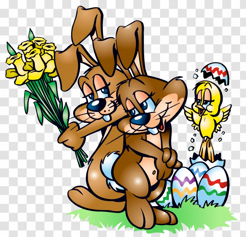 Easter Bunny Egg - Ansichtkaart - Bunnies Transparent Clipart Transparent PNG