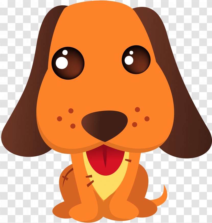 Dog Puppy Drawing Clip Art - Orange - Dogs Transparent PNG