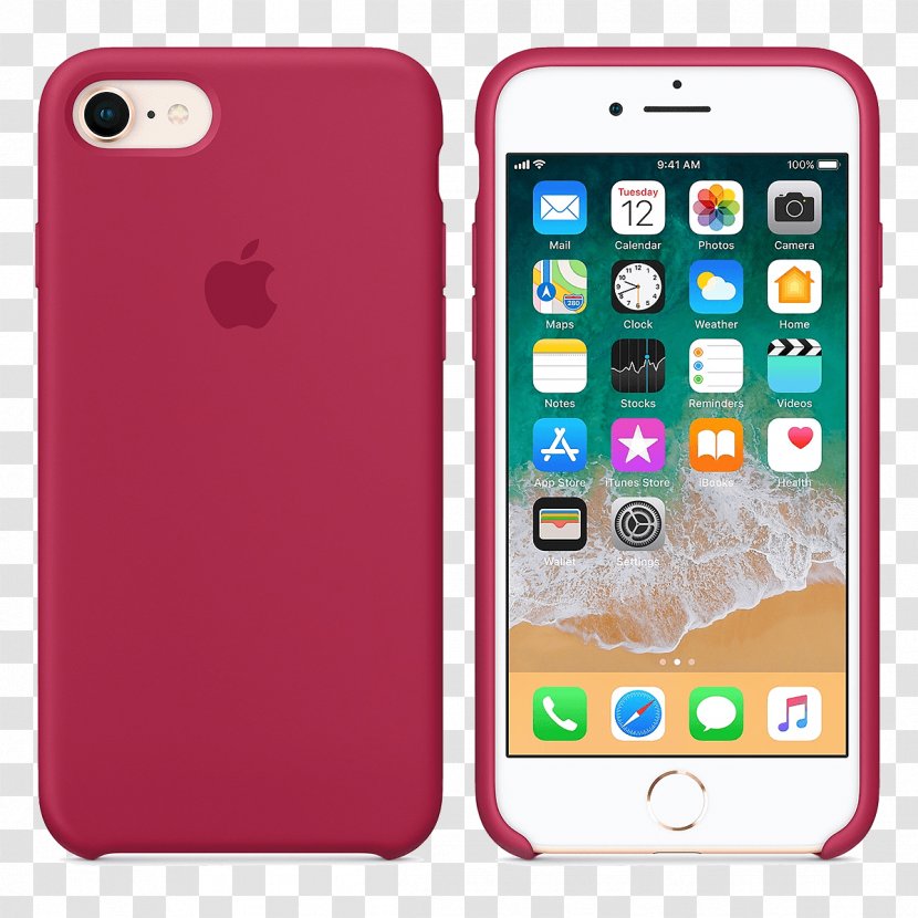 IPhone 8 Plus Apple Product Red Mobile Phone Accessories - Feature - Iphone Transparent PNG