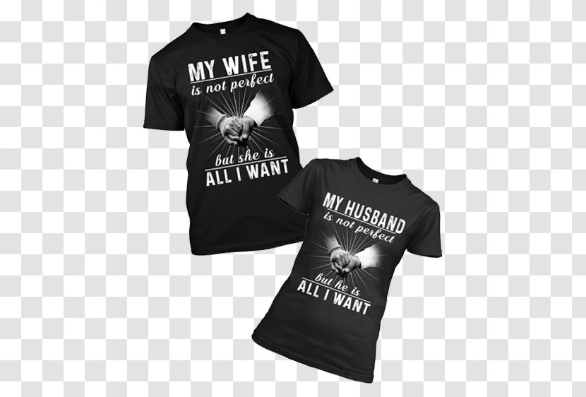 T-shirt Husband Wife Couple - Woman Transparent PNG