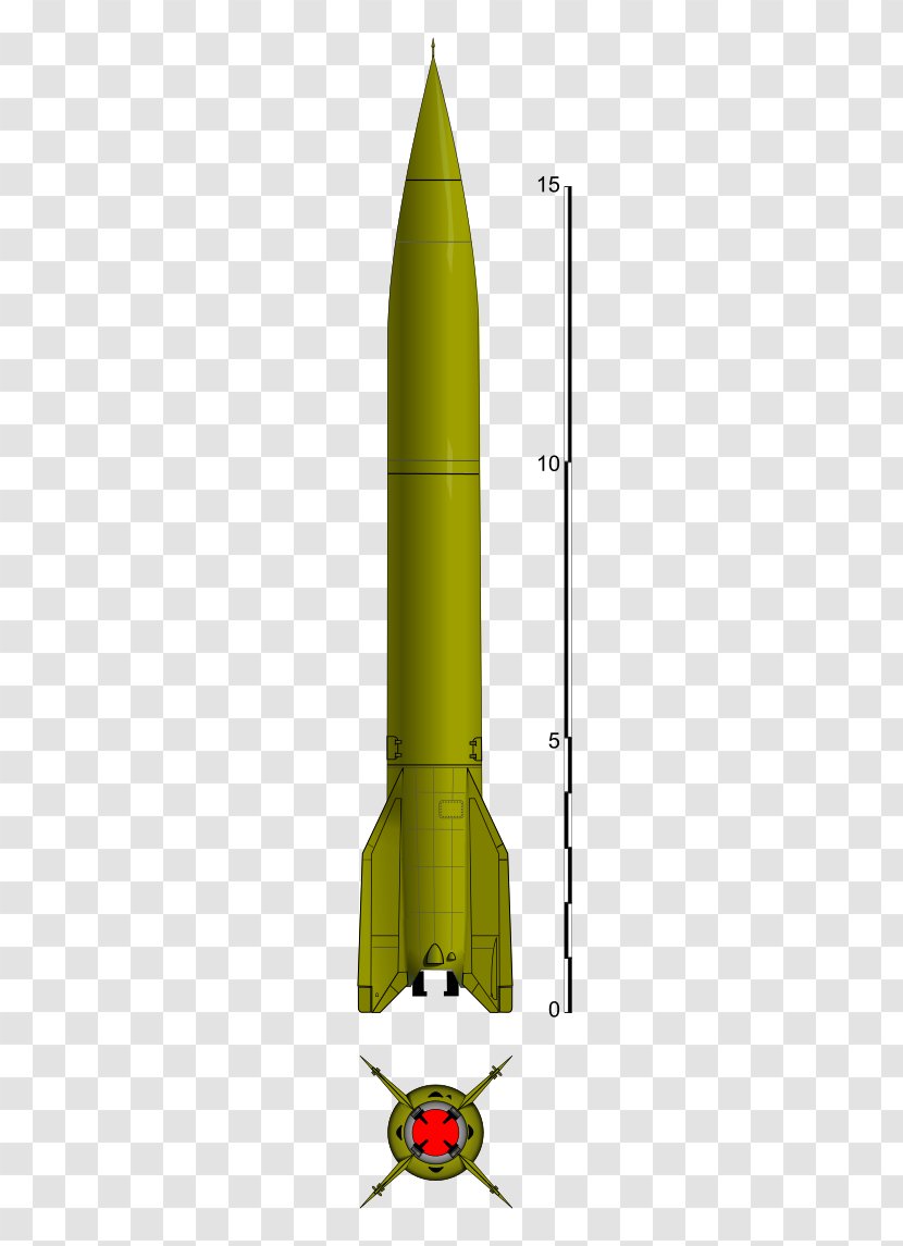 Rocket R-1 Short-range Ballistic Missile - Scud - 240 Drift Missle Transparent PNG