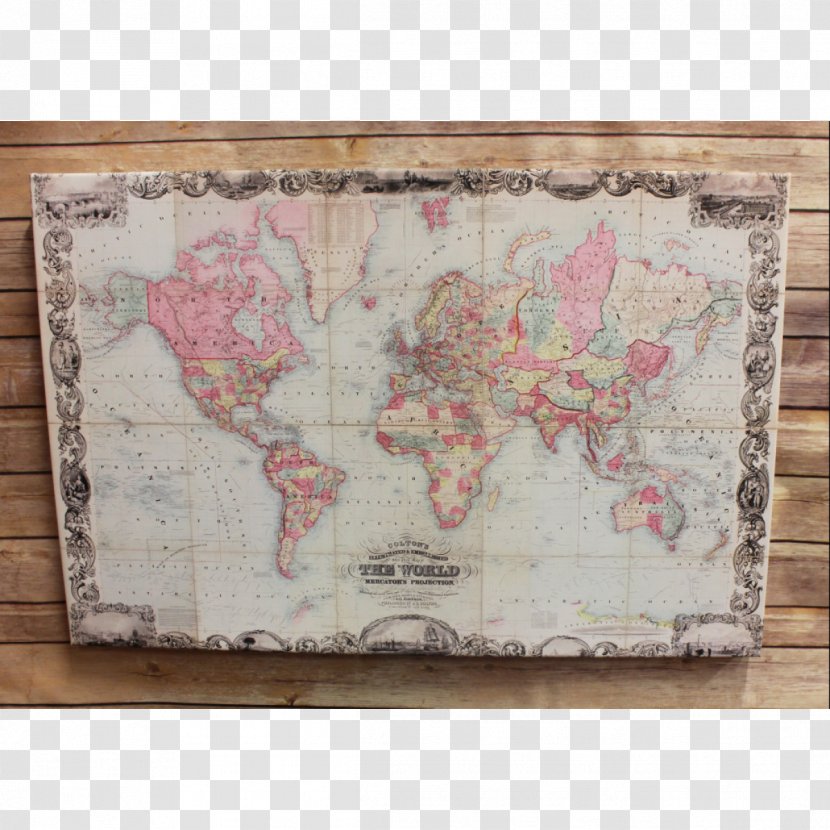 World Map Old Laptop - Rectangle Transparent PNG