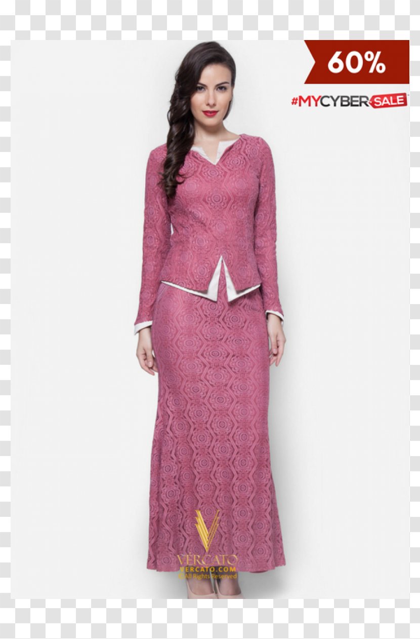 Baju Kurung Kebaya Fashion Robe Formal Wear - Purple - Melayu Transparent PNG