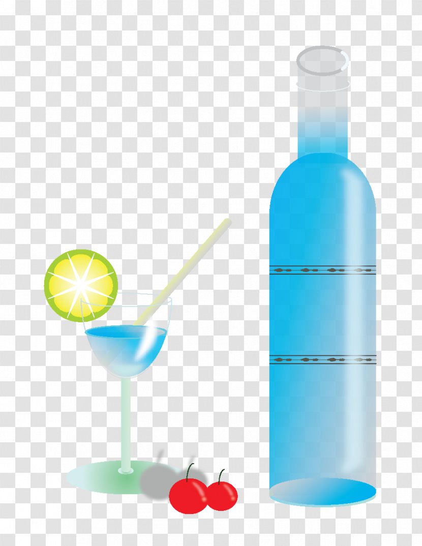 Liqueur Water Bottle Glass Plastic - Liquid - Wine Transparent PNG