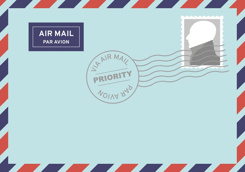 Mail Letter Envelope Clip Art - Airmail - Cliparts Transparent PNG